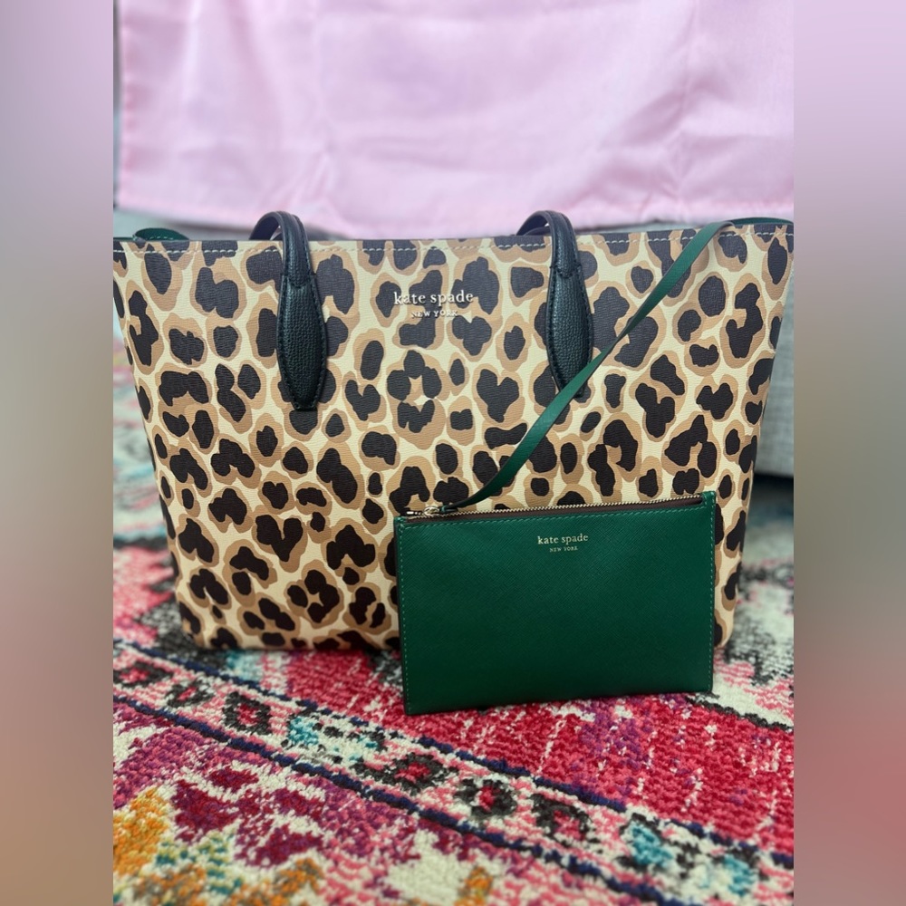 Kate Spade- all day lovely leopard tote